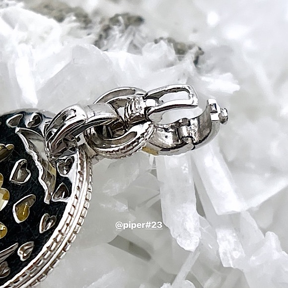 RARE Judith Ripka JR TWO Canary Crystal & Diamond Pendant Enhancer with Xtras - Picture 6 of 11